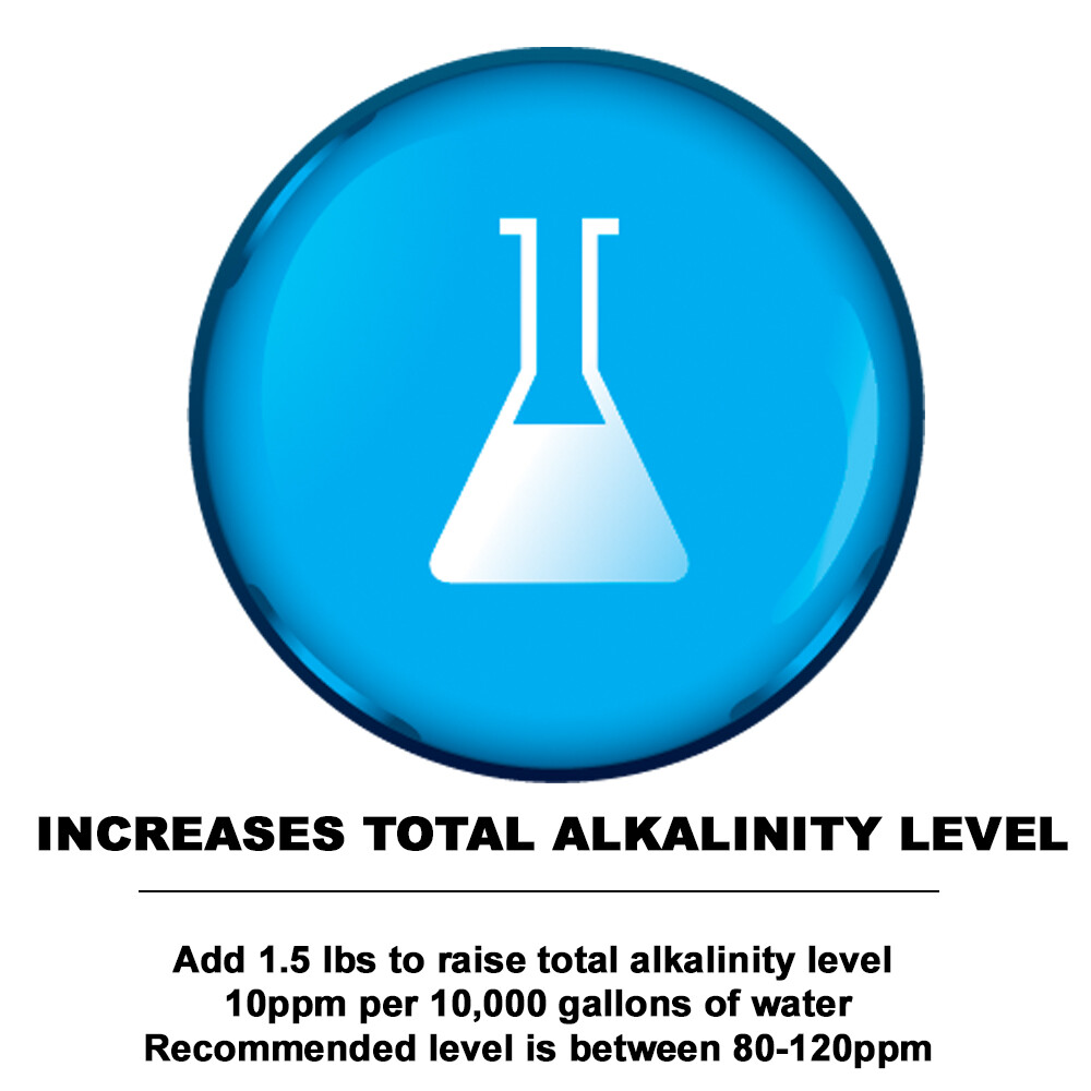 Puri Tech 50lb Total Alkalinity Increaser Sodium Bicarbonate for Swimming Pools