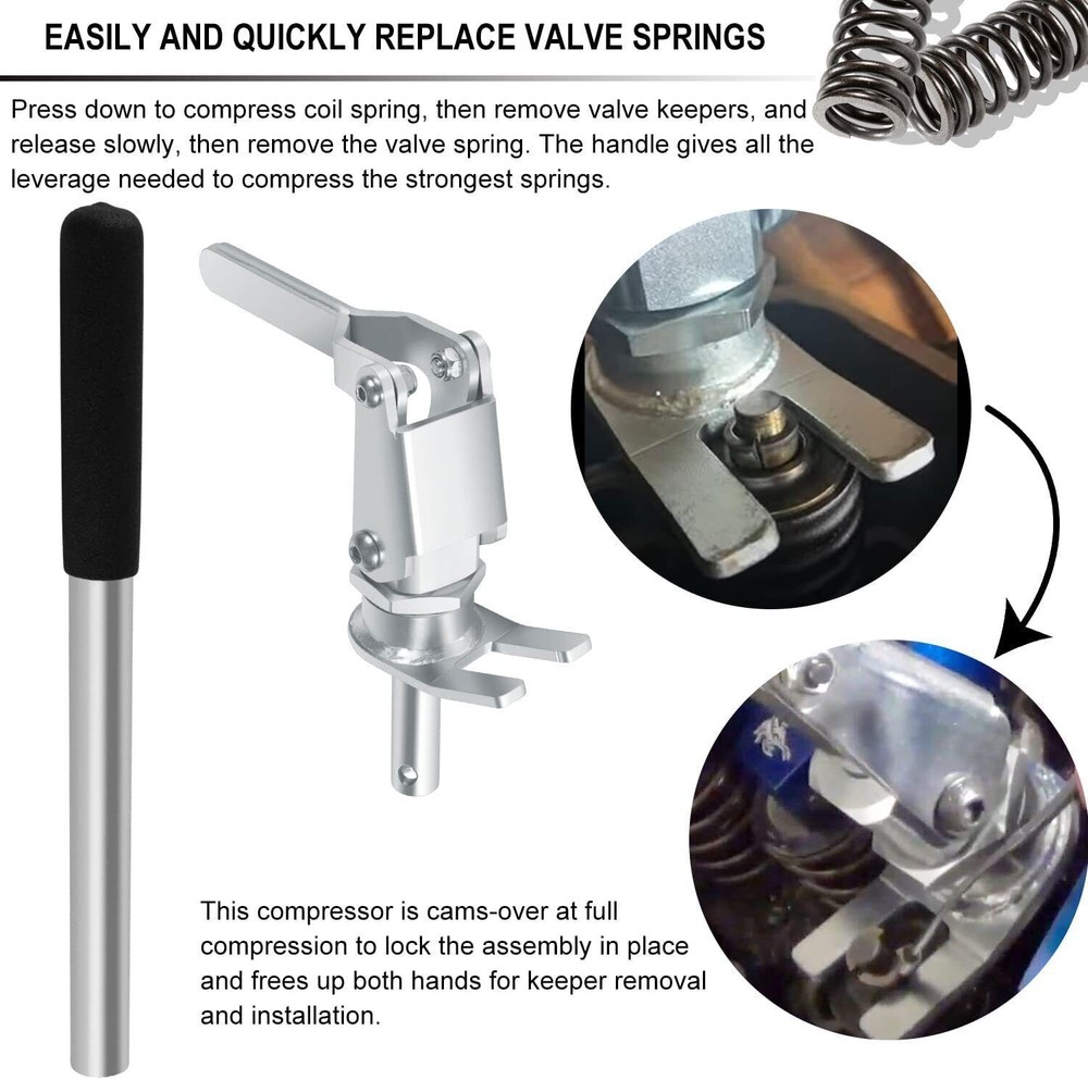 Stud Mount Valve Spring Compressor Tool & Valve Stem Seal Pliers & Valve Holder