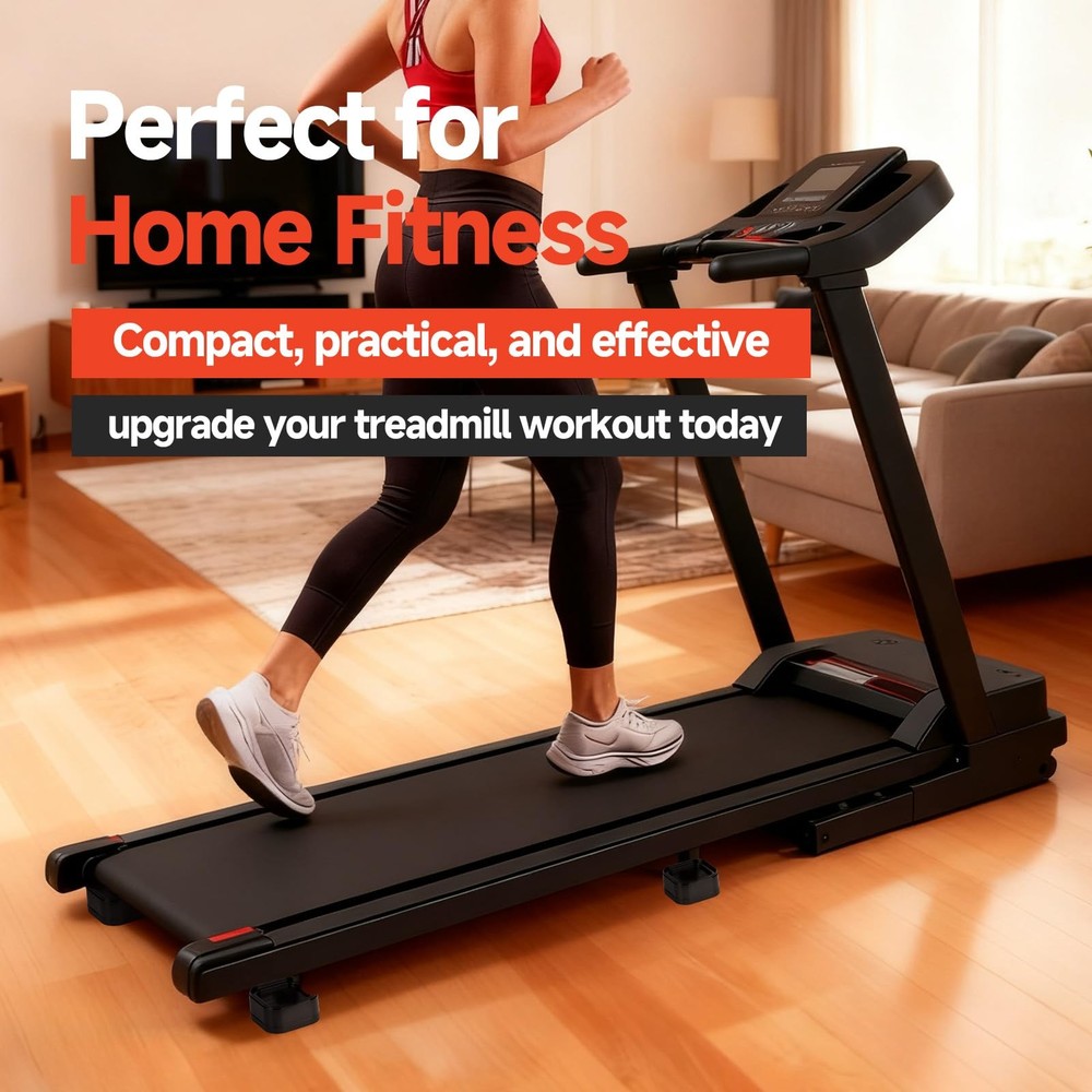 4-Pack Treadmill Incline Riser Blocks, Stackable Black