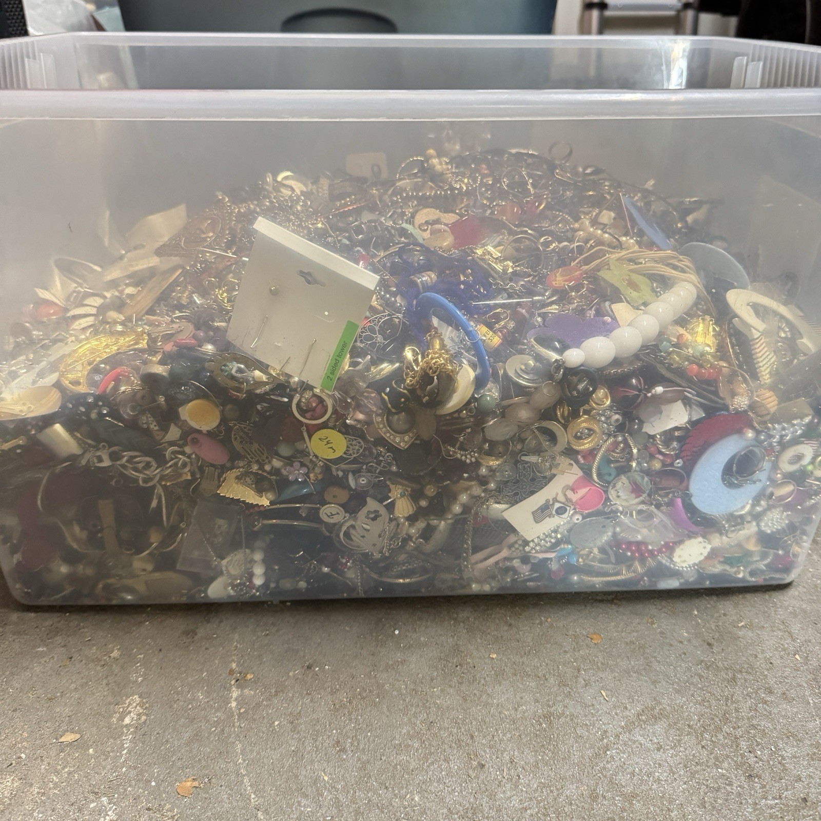 5 Pound Unsorted Tangled Jewelry Vintage Modern Wear Junk Mystery Treasure Hunt