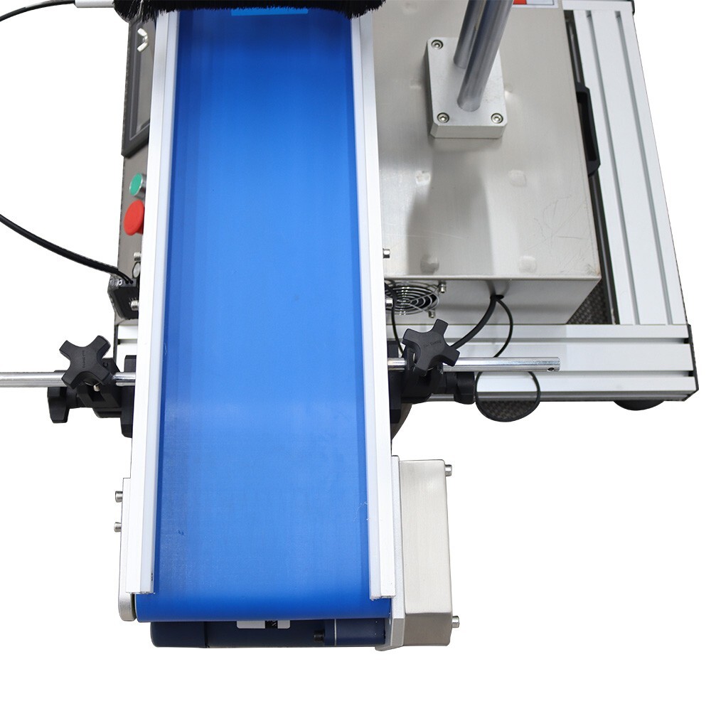 Commercial Label Applicator Auto Desktop Conveyor Table Plane Labeling Machine