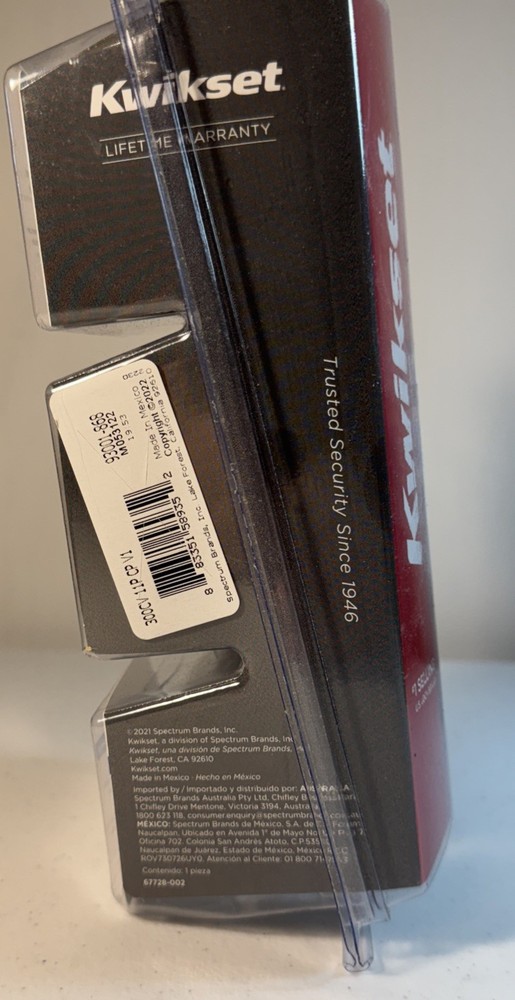 Kwikset Bed Bath Bronze Doorknob Microbon