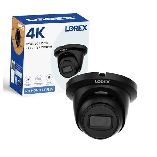 4K IP Wired Add-On Dome Security Camera | Smart Motion Detection