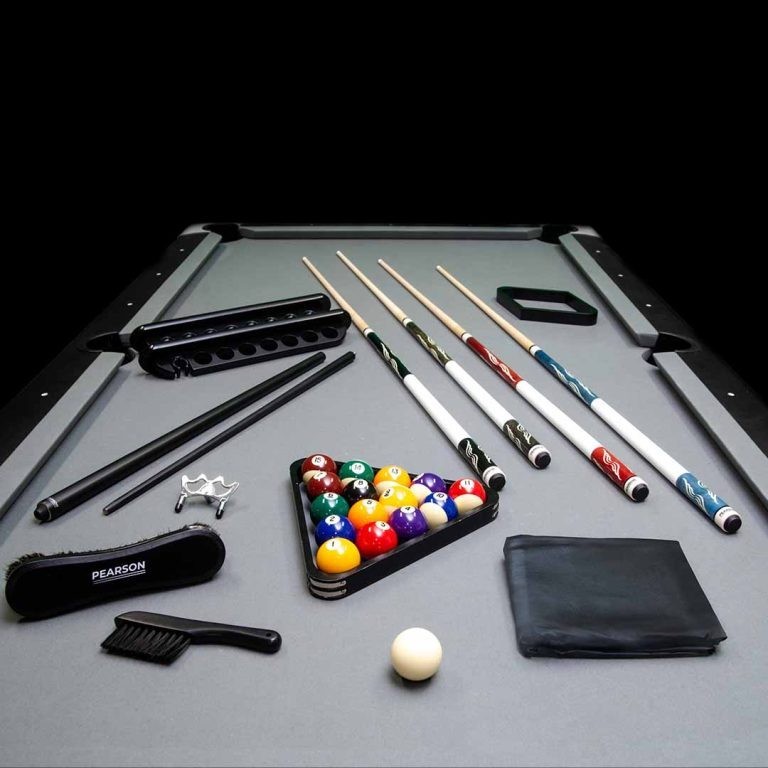 Pearson Diamond Pool Table Accessory Kit With 4 Pool Cues