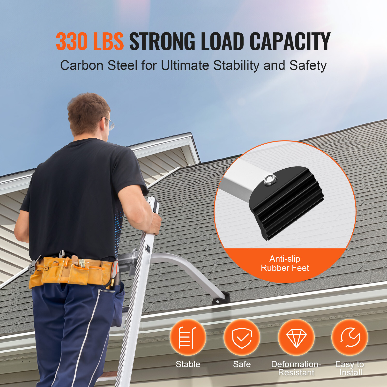 Ladder Stabilizer Extension Ladder Standoff Heavy Duty Wing Span