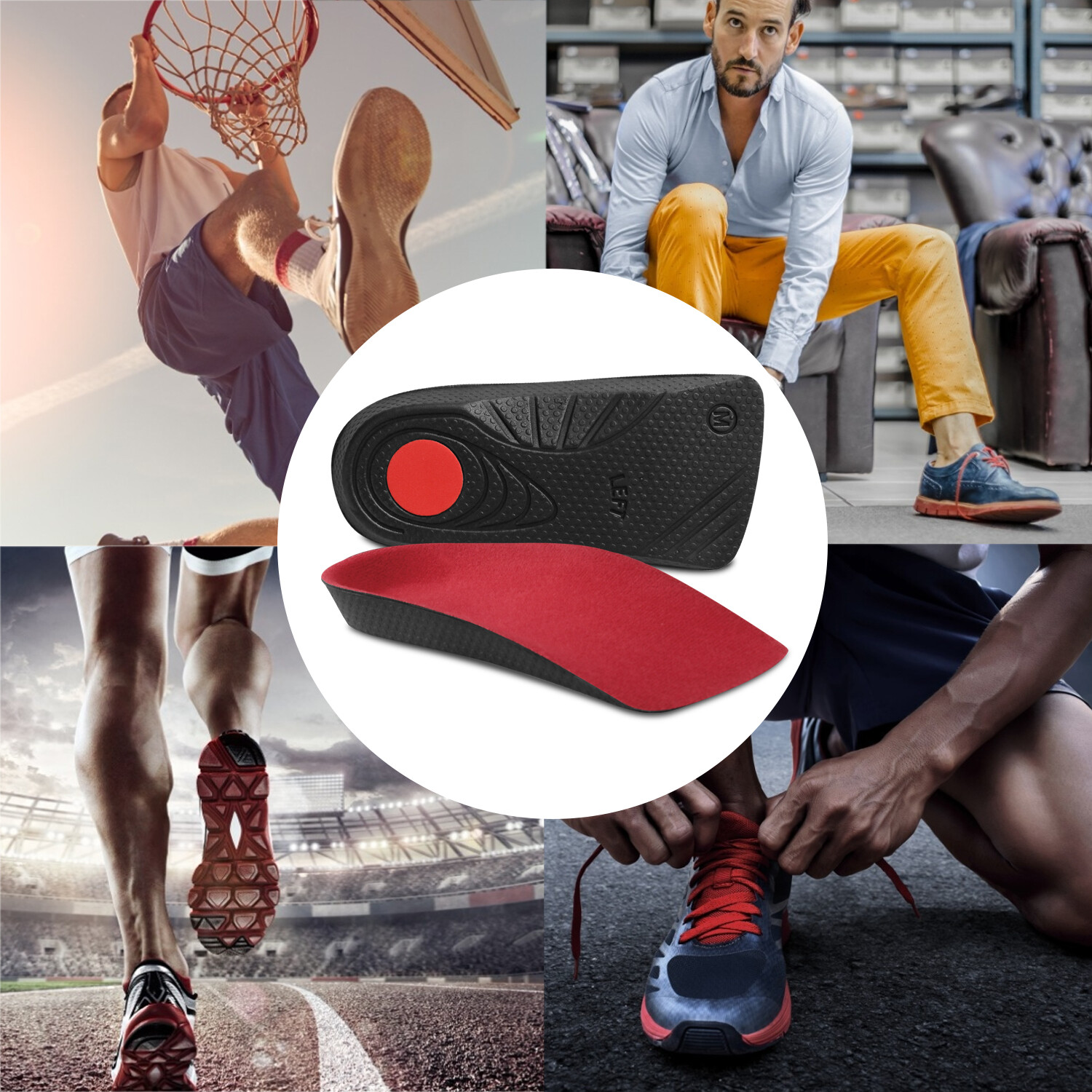 1/2/3Pair Orthotic Shoe Insoles Inserts Plantar Fasciitis Flat Feet Arch Support