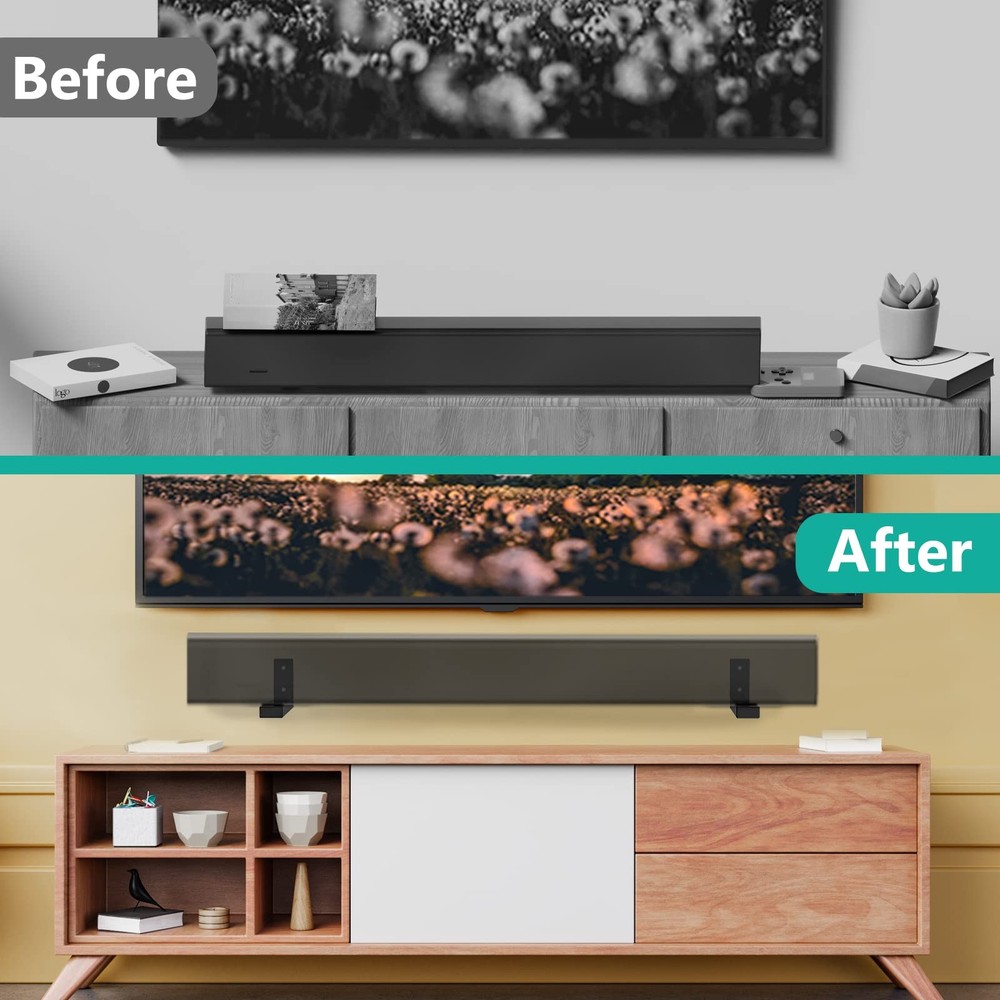 WALI Center Channel Speaker Wall Mount, Speaker, Black