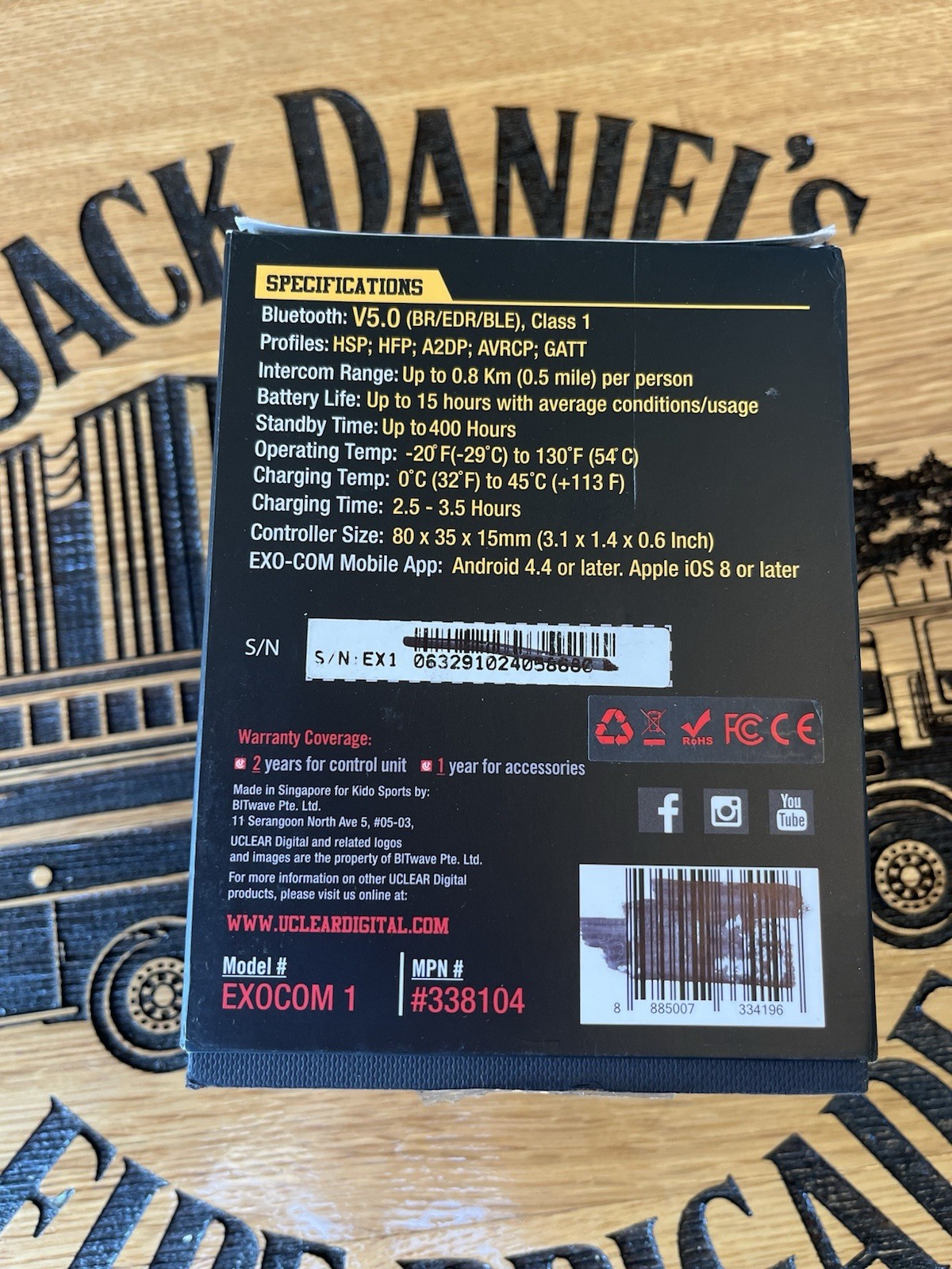 U27883 other see details Scorpion Exo COM Bluetooth Communicator For AT G2U