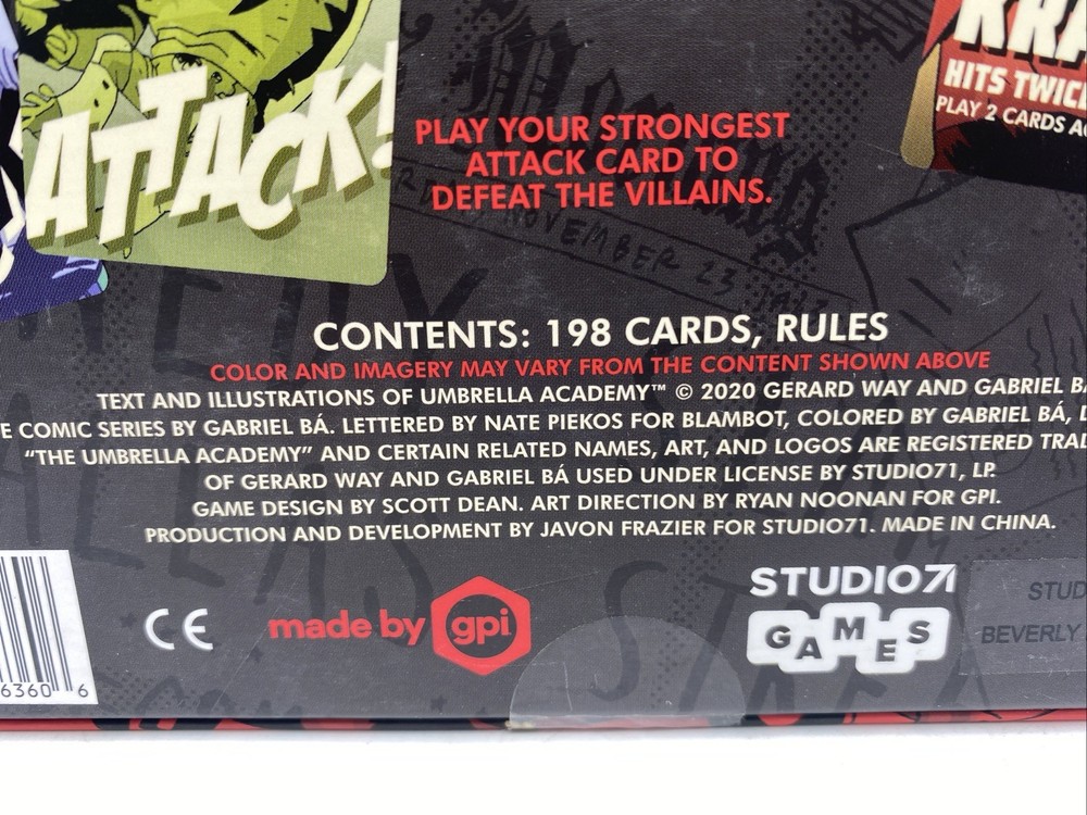Studio Games - Umbrella Academy Card Game