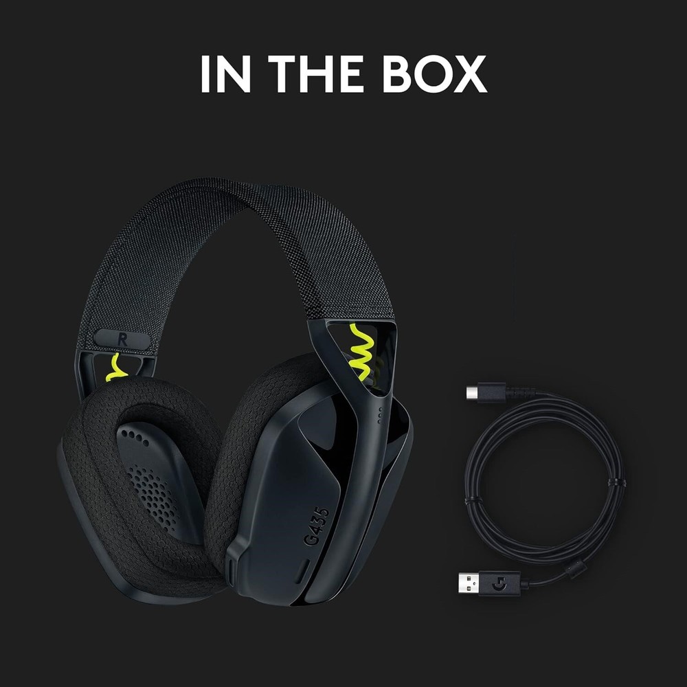 Logitech G435 LIGHTSPEED Wireless Bluetooth Gaming Headset PC PS4 PS5 Nintendo