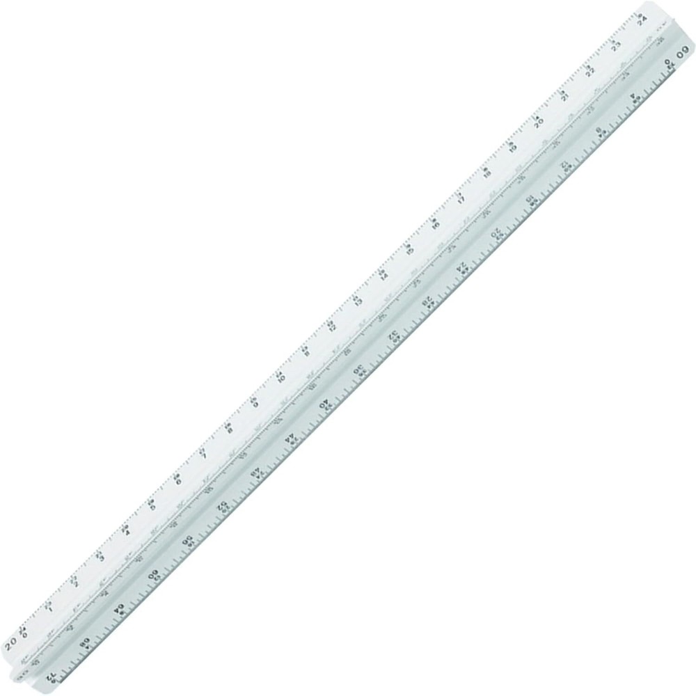 Staedtler 12-Inches Engineers Triangular Scale (98718-34BK) White