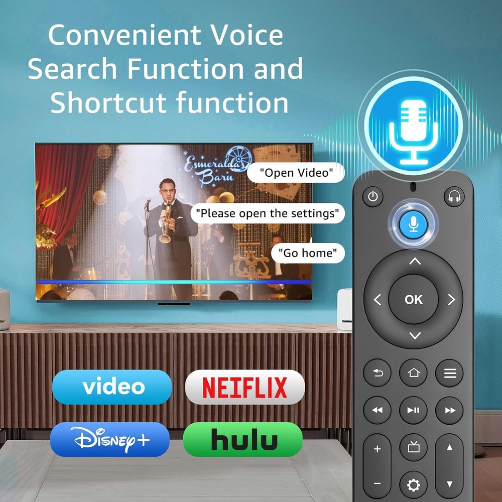 Replacement Voice Remote Control for Fire Stick/Amazon Smart TVs(1st /...