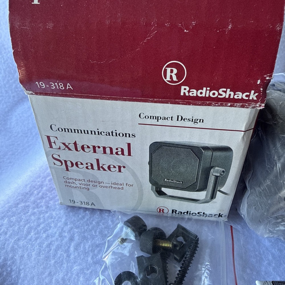 Vintage Radioshack External Speaker Compact 19–318A