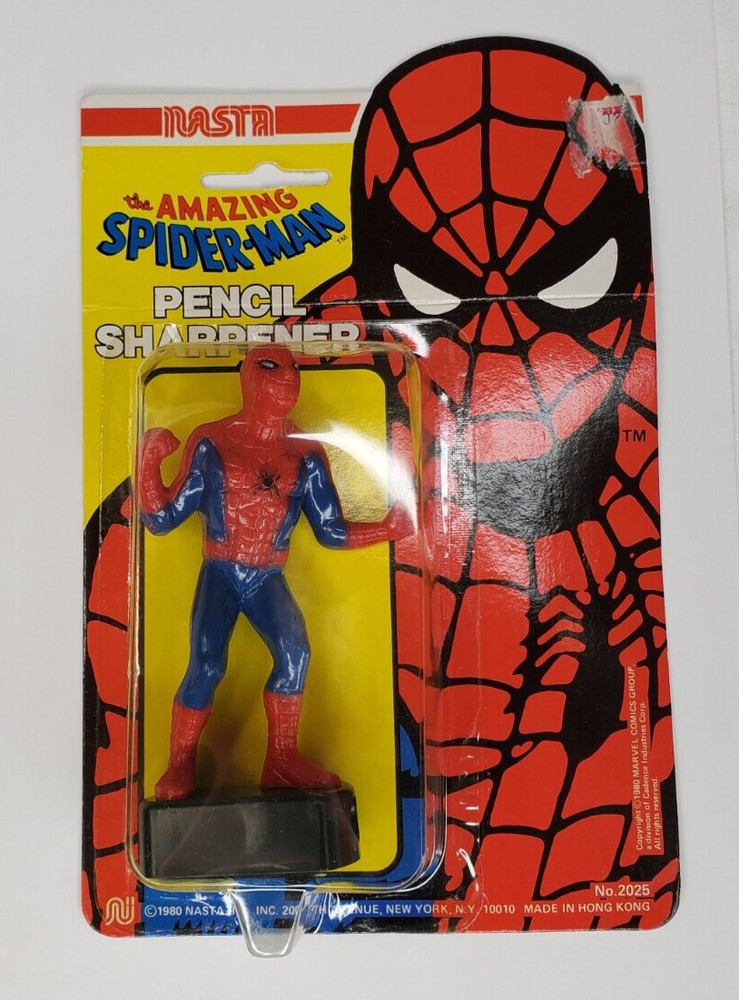 Vintage Spider Man Pencil Sharpner NEW 1980