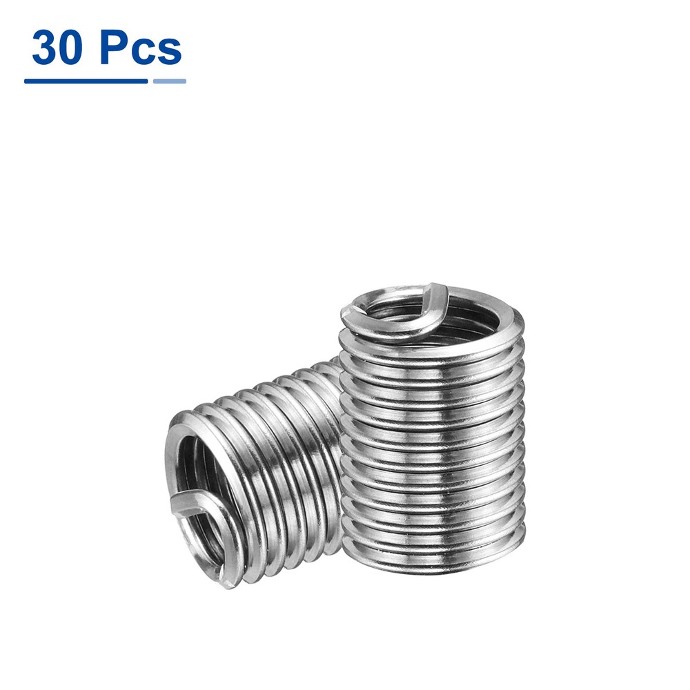 30pcs Wire Thread Inserts 5/16-18 UNC 2.5D Helical Threaded Sleeve Thread Repair