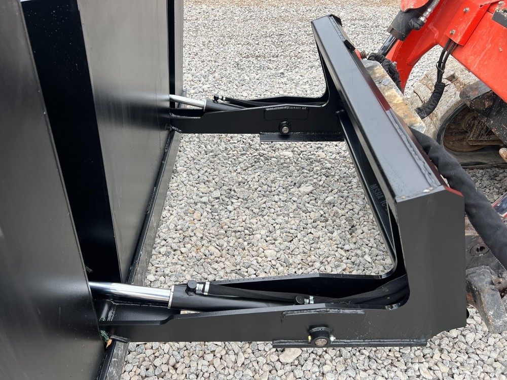 72" High Front Dump Smooth Bucket Attachment Fits Skid Steer Quick Attach