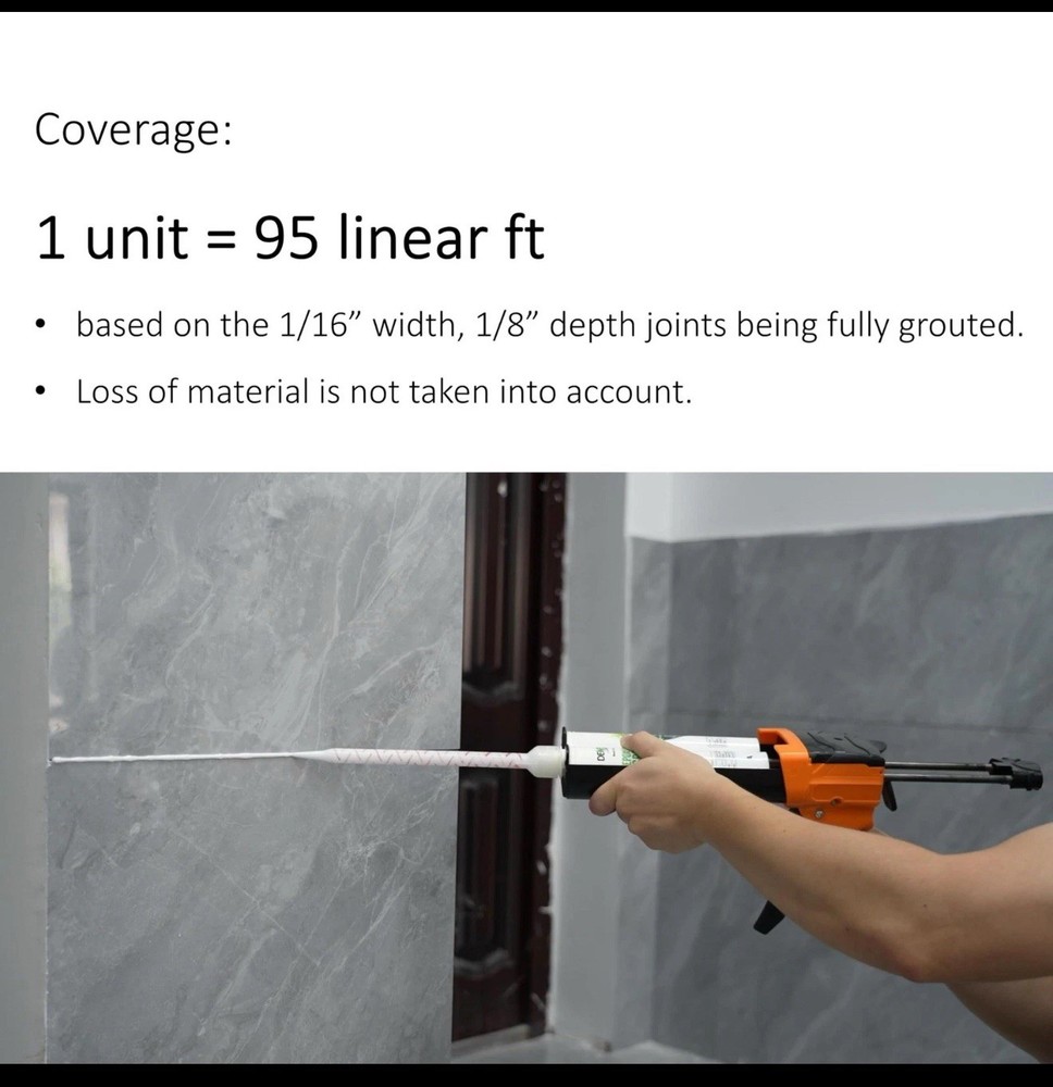 Epoxy Grout & Tools for Tile & Stone, Waterproof, Stain, Mold, Mildew, Crack