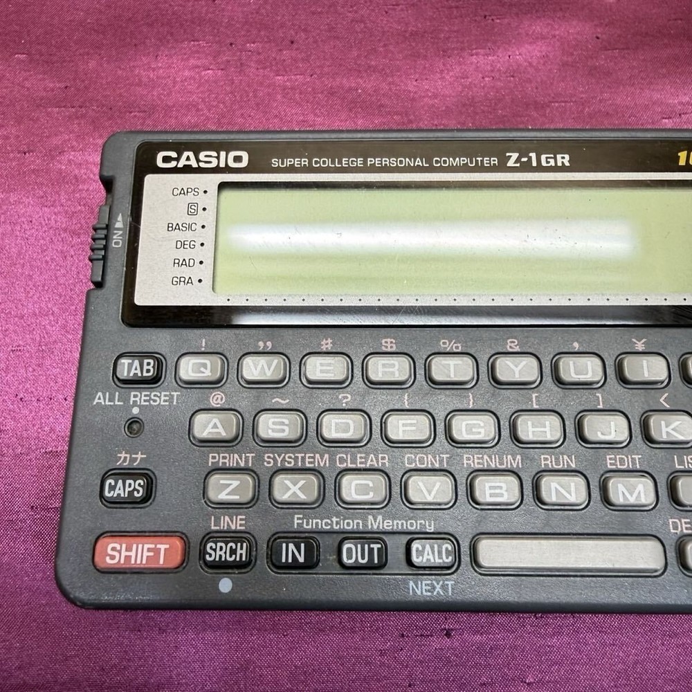 CASIO Z-1GR 16-bit CPU Calculator Pocket Computer Used