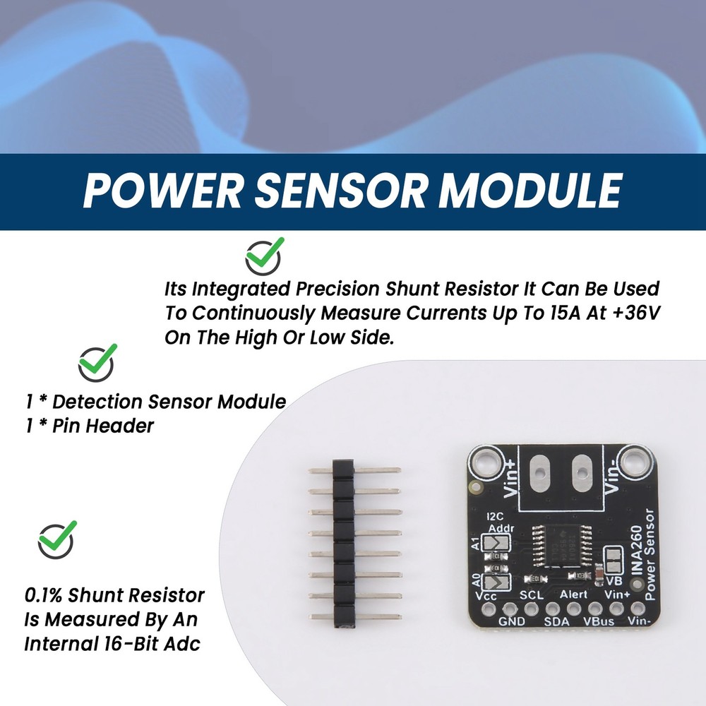 INA260 Detection Sensor Module High or Low Side Voltage Current Sensor3218