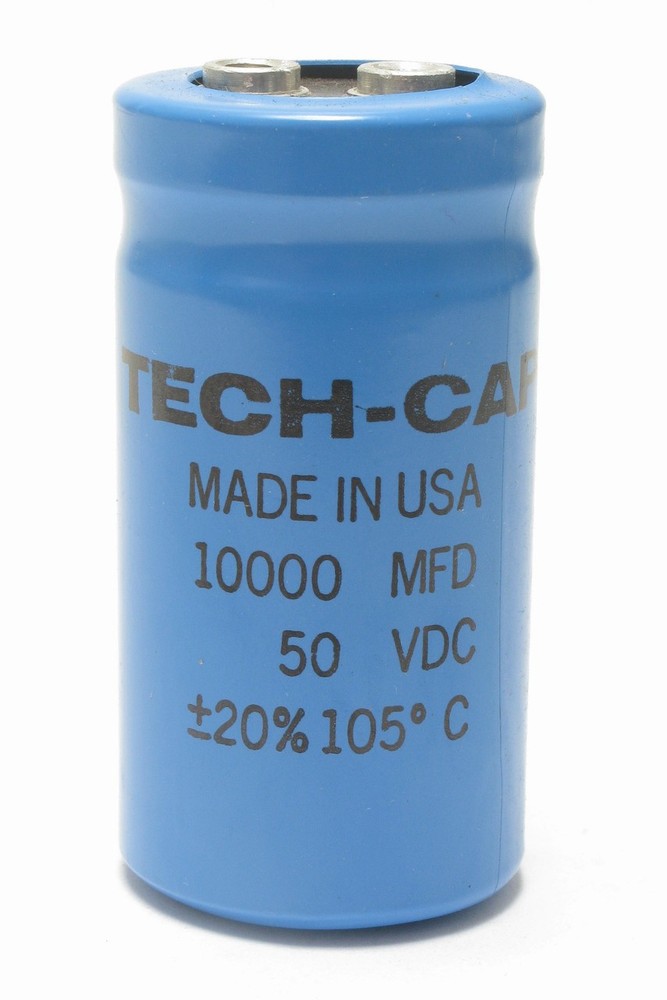 Tech-Cap Aluminum Electrolytic Capacitor, 10000uF, 50VDC, 20%
