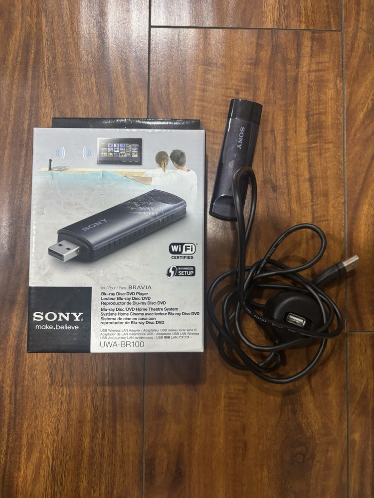 Sony UWA-BR100 USB Wireless LAN Adapter With Cable Base