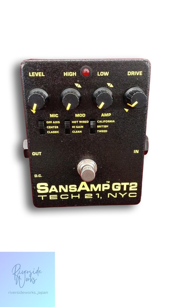 TECH21 SANSAMP GT2 Amp Simulator Pedal Used JP