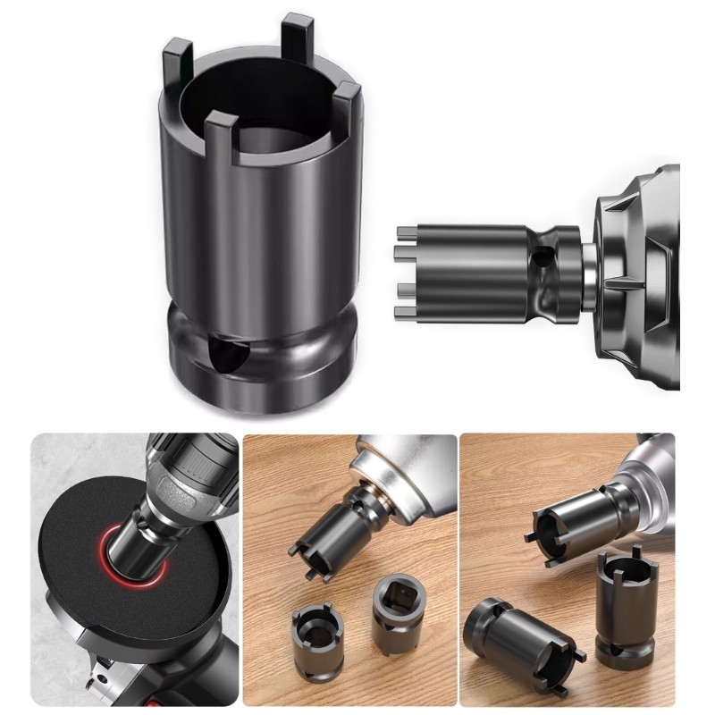 4 Pronged Angle Grinders Socket Wrench Spanner Durability for 1/2inch Drive Tool