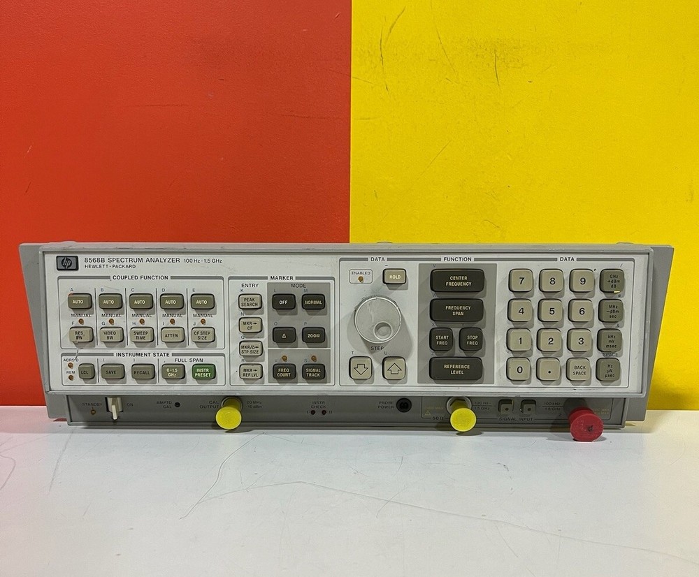 HP Agilent 8568B Spectrum Analyzer Faceplate / Control Panel Board + Attenuator