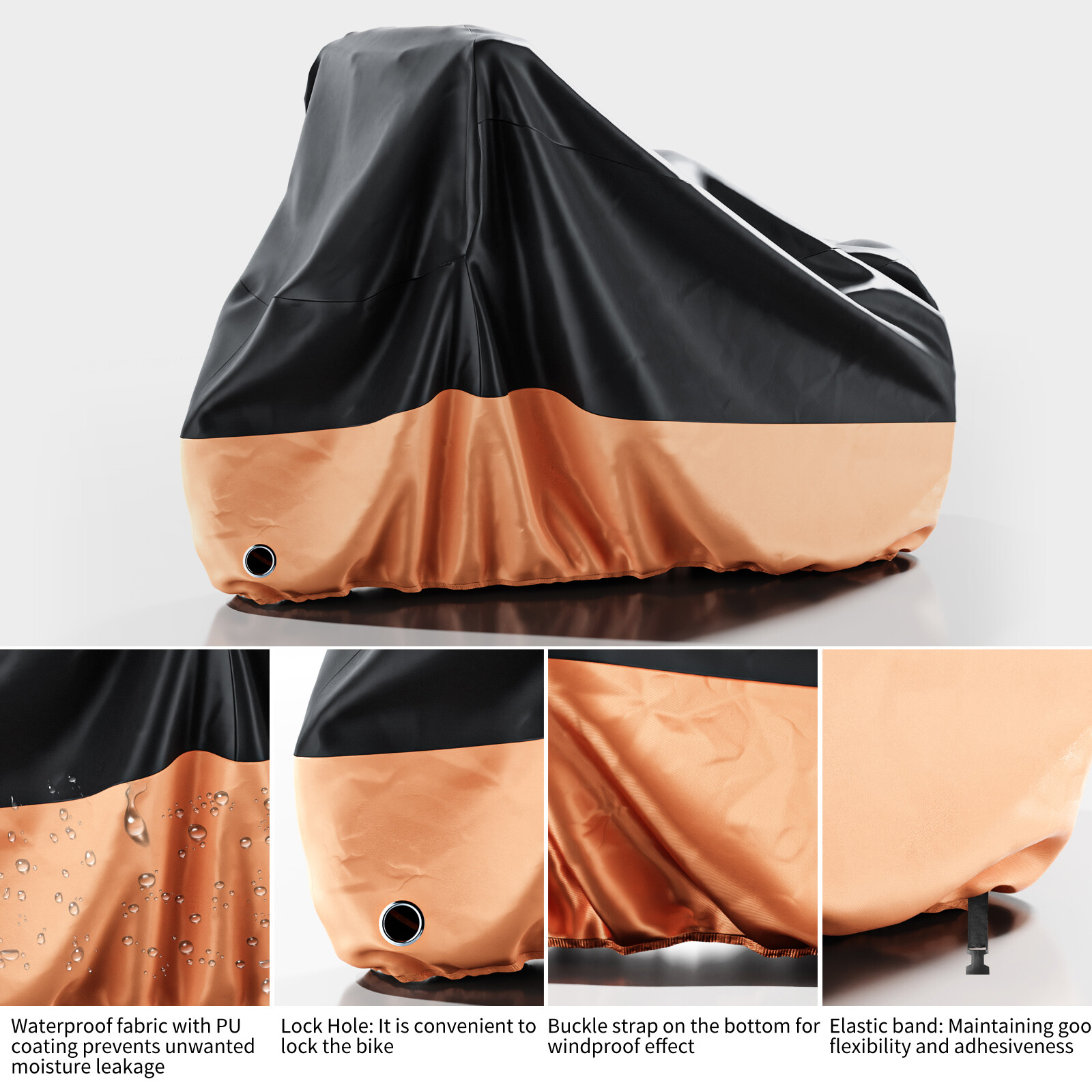 MOPHOTO Bike Cover Adult Tricycle Cover Waterproof Anti-UV Bicycle With CarryBag