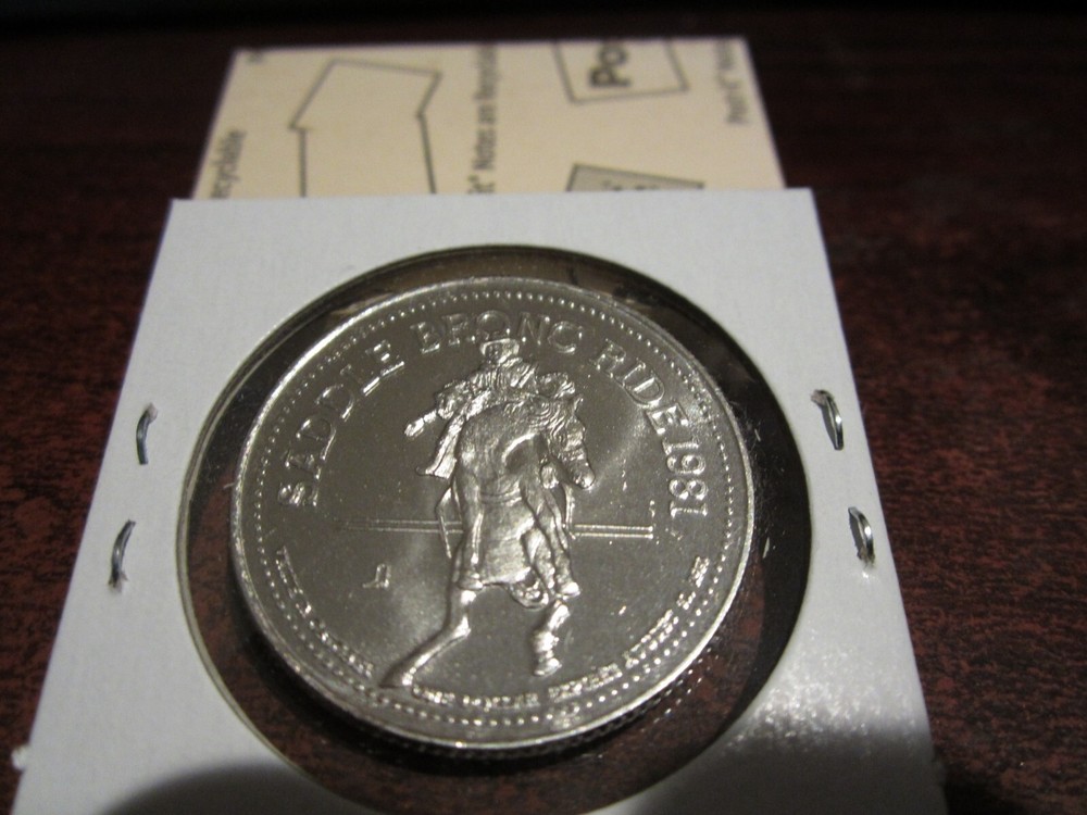 1981 - Calgary Stampede - Boot - Commemorative - Canada Trade Dollar