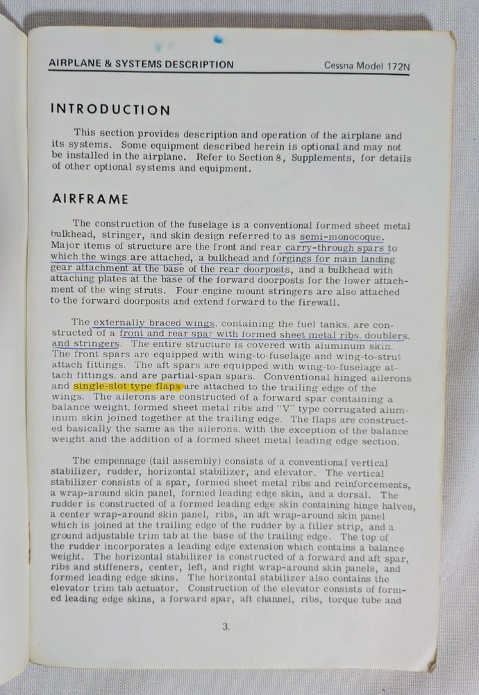 CESSNA SKYHAWK 172 GROUND SCHOOL HANDBOOK