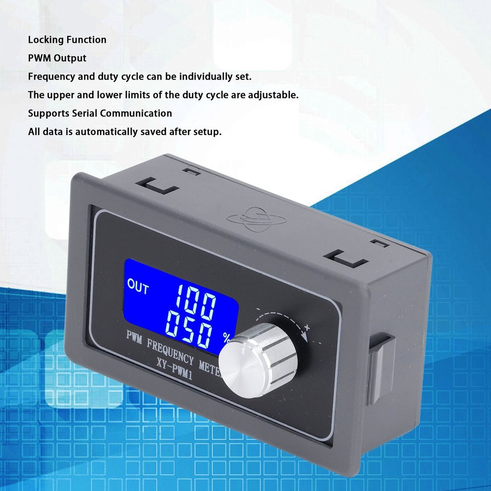 Frequency Generator PWM Square Wave Signal Pulse LCD Display Adjustable For