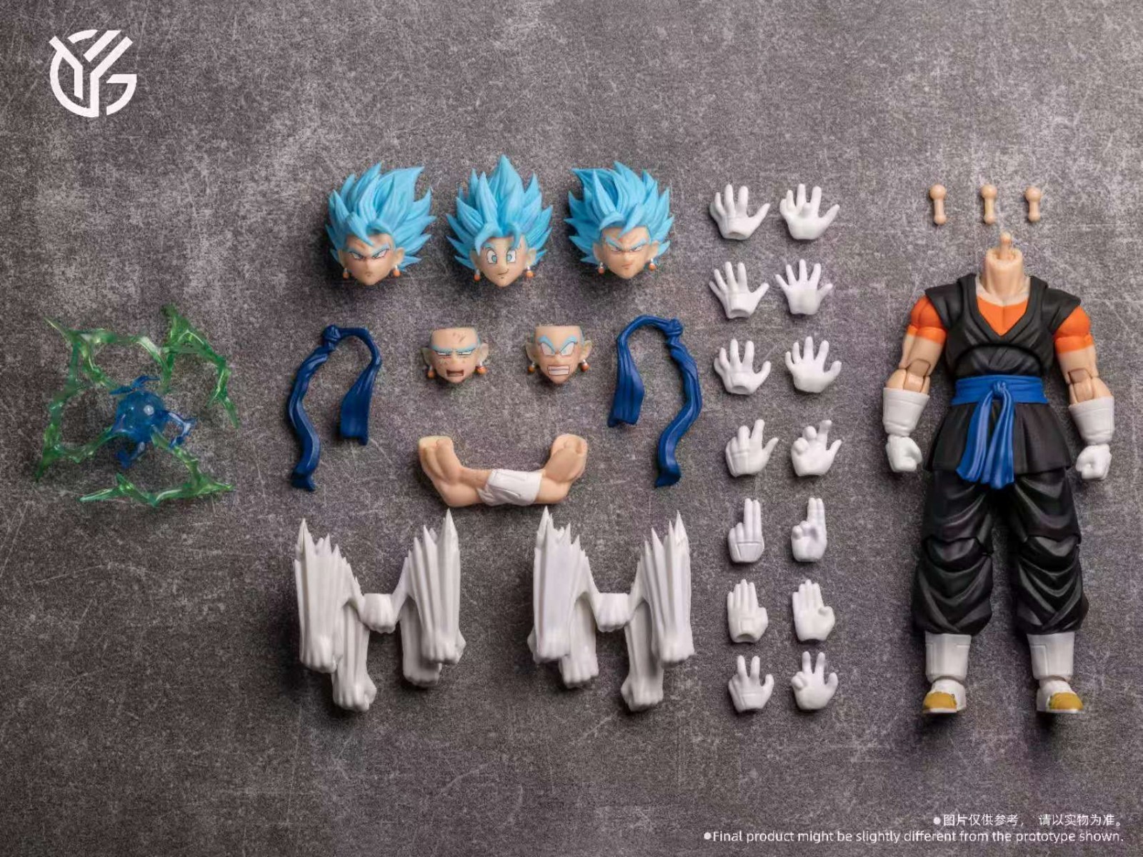 2025NEW YGmw Studio 1/12 Dragon Ball Vegito Action Figure YG-mw 007 In Stock