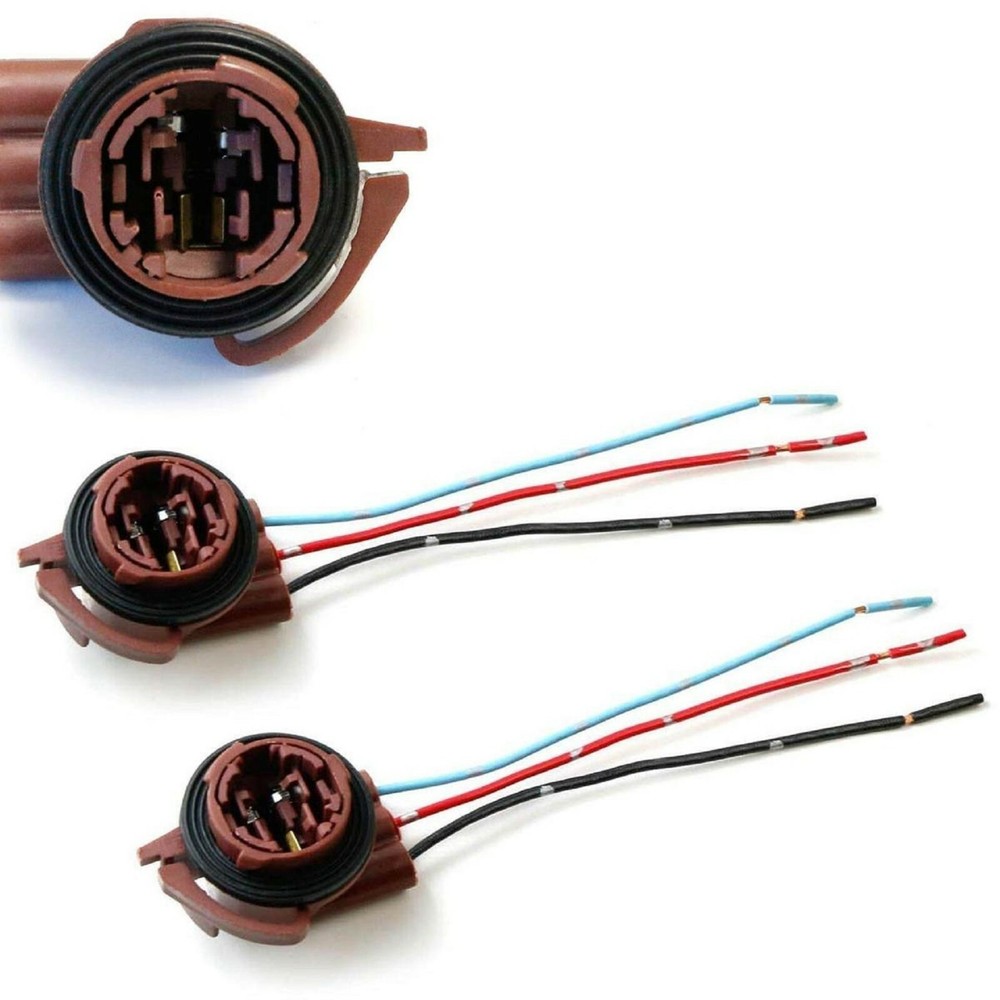 Universal Pigtail Wire Female Socket 3157 U Two Harness Back Up Reverse Replace