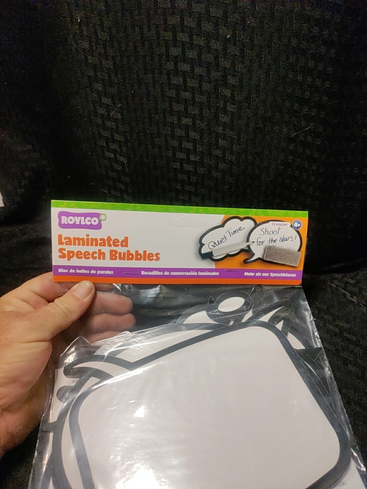 Roylco - Laminated Speech Bubbles 12pk