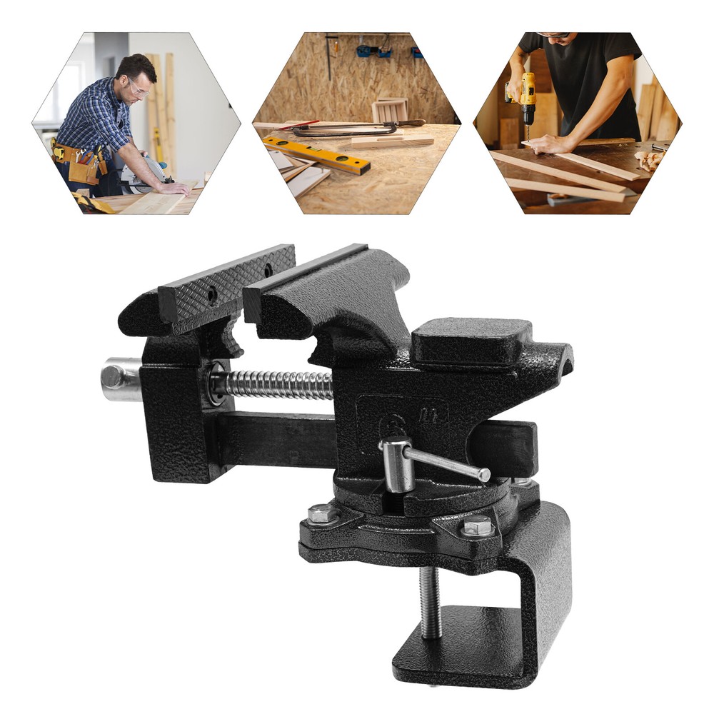 Heavy Duty Bench Vise Workbench Multi-Purpose Rotation Table Vise Table Mount
