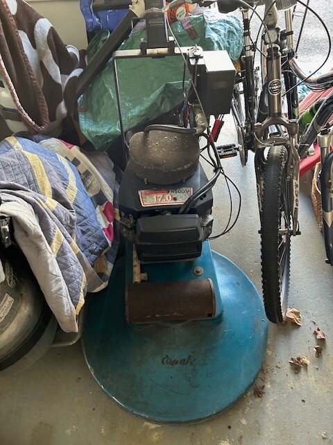 Floor propane buffer machine 27”