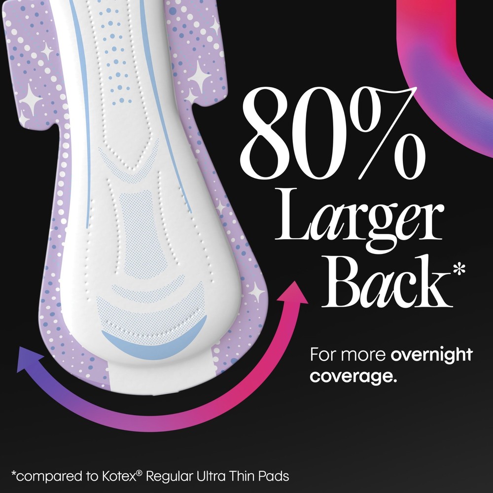 Overnight Maxi Pads with Wings, Extra Heavy Absorbency, 28 Count (Packaging M...