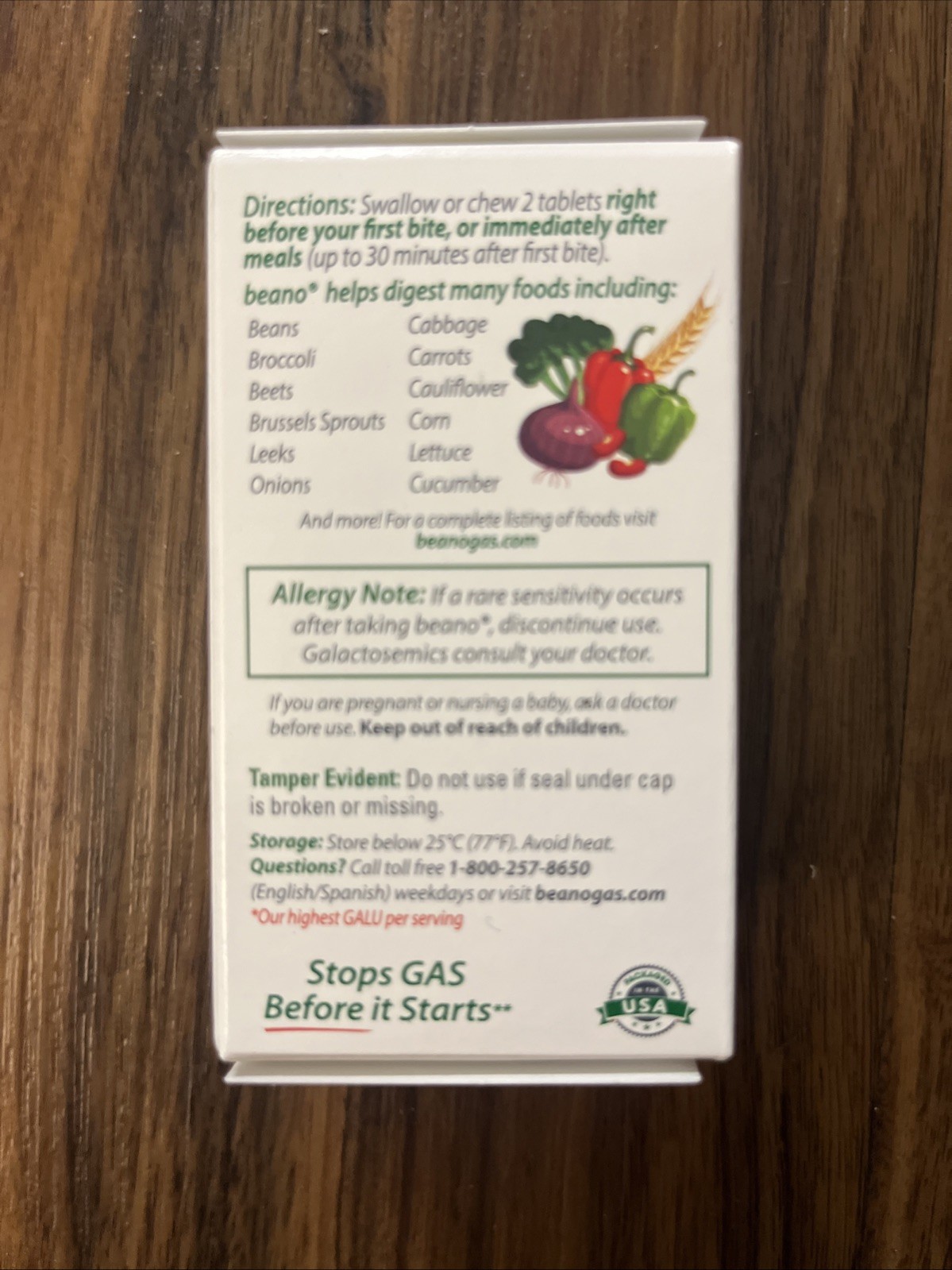 Beano Extra Strength Food Enzyme Dietary Supplement, 180 Tablets 10/2026