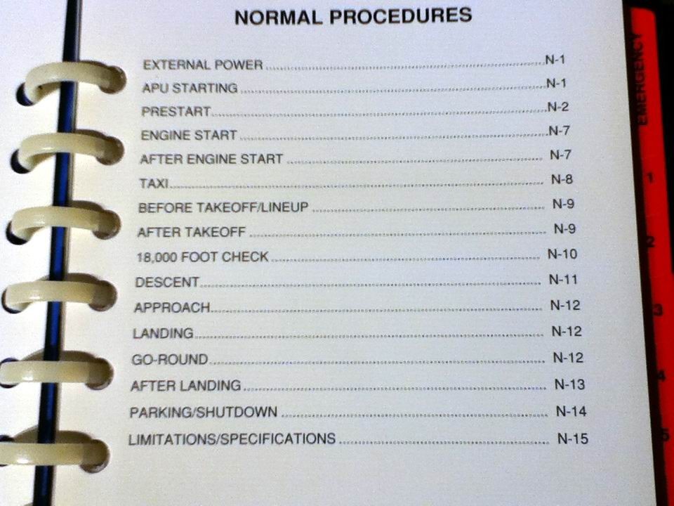 Falcon 20 Models C, D, E & F Pilots Checklist