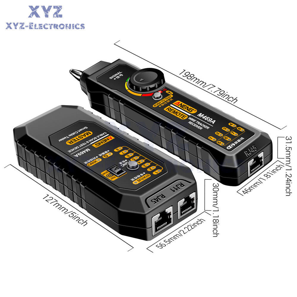 ANENG M469A Multifunctional Network Cable Tracker Networking Analyzer RJ45 RJ11