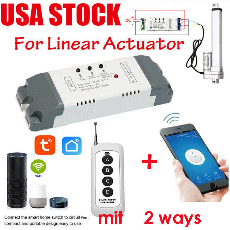 DC12V 24V Remote Controller for Linear Actuator Motor WIFI Mobile App Control US