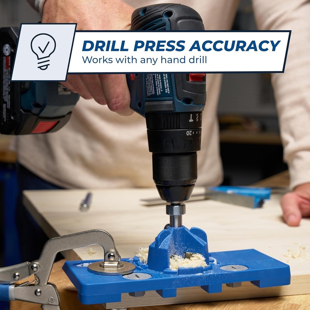 Precision Concealed Hinge Jig - 35mm Cup Drilling Tool for Perfect Installations