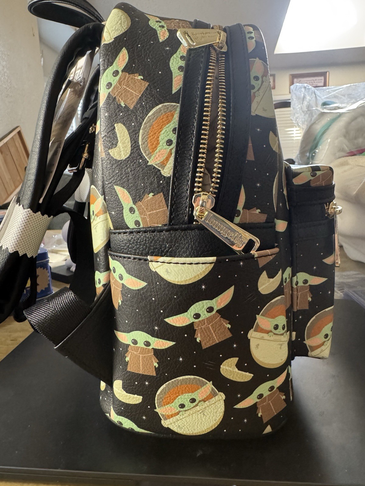 Disney Parks Loungefly Grogu Baby Yoda STAR WARS Mandalorian Mini Backpack Used