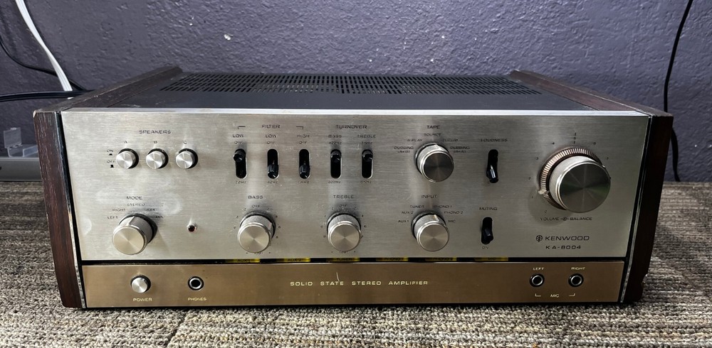 Kenwood  KA-8004 Integrated Solid State Stereo Amplifier Untested 936736