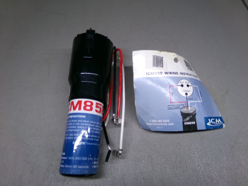 ICM CONTROLS ICM858 SOLID START RELAY OVERLOAD CAPACITOR