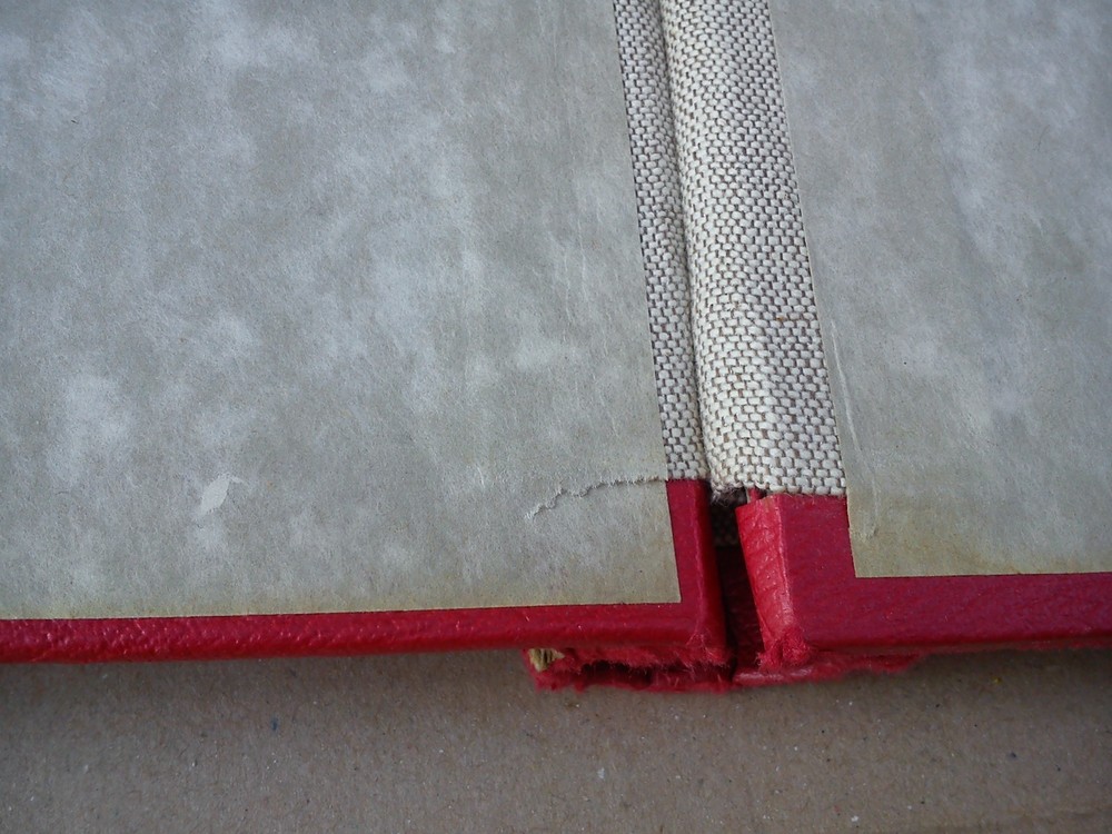 Freelance Stamp Album Folder Binder Storage Springback EMPTY Red Vintage