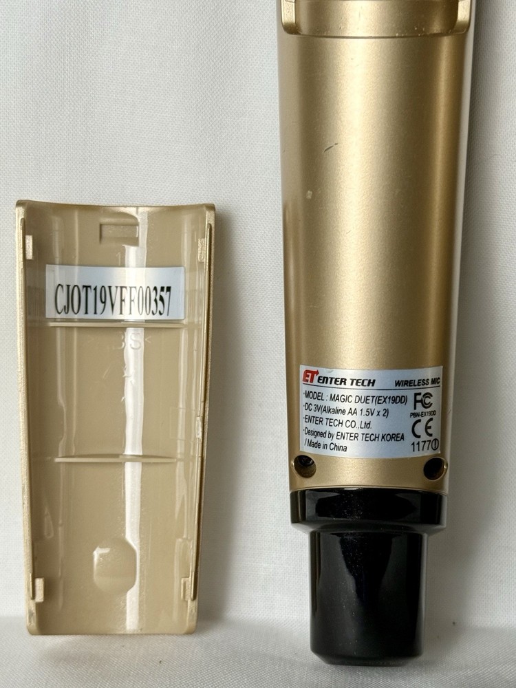 Two Diamond Magic Sing ET19KV Wireless Karaoke Working Replacement Microphones