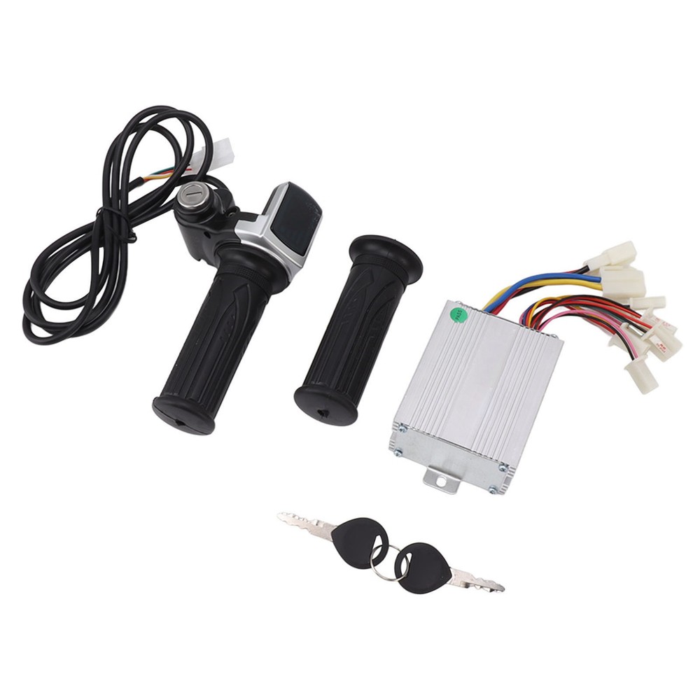 Motor Brushed Speed Controller With Lock Throttle Twist Grip Power Display JUMM