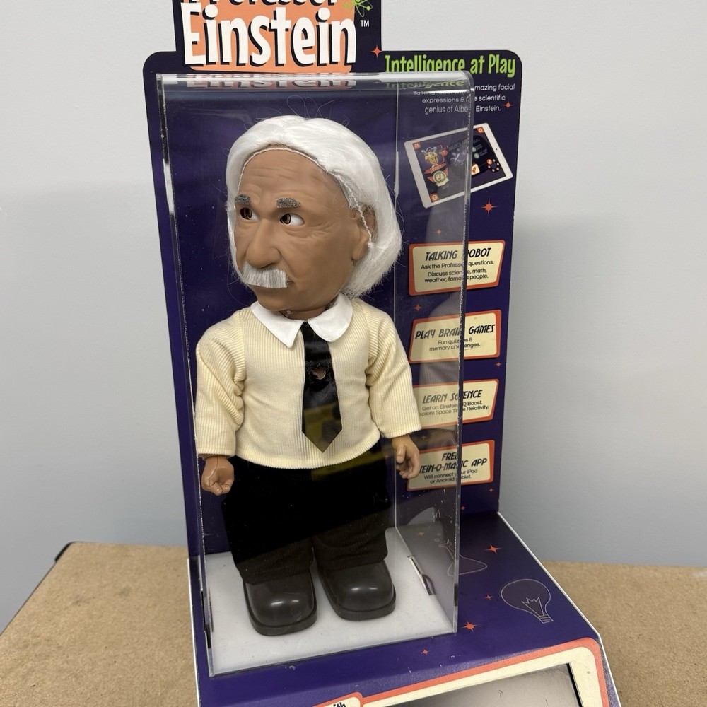 Professor Einstein Robot Hanson Robotics Interactive Tutor Genius STORE DISPLAY